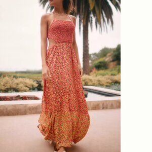 Maaji Miniflore Vera Backless Maxi Dress - M